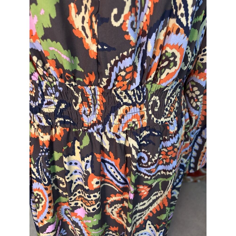 Belle Boho by Kim Gravel Women's Size MP Rustic Paisley Dress - Picture 6 of 9